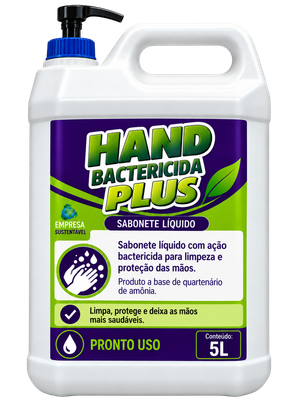 Embalagem HAND BACTERICIDA PLUS