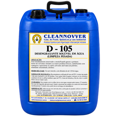 Embalagem D – 105 Desengraxante solúvel em água