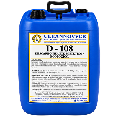 Embalagem D-108 - Descarbonizante Sintético / Ecológico