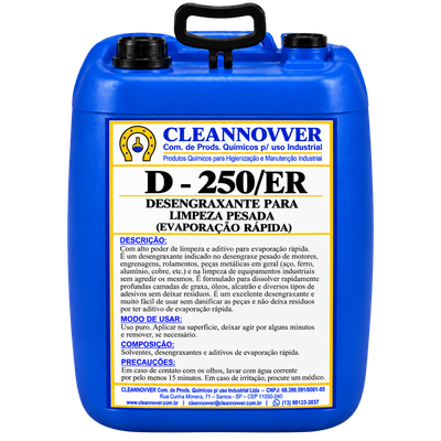 Embalagem D – 250/ER Desengraxante para limpeza pesada