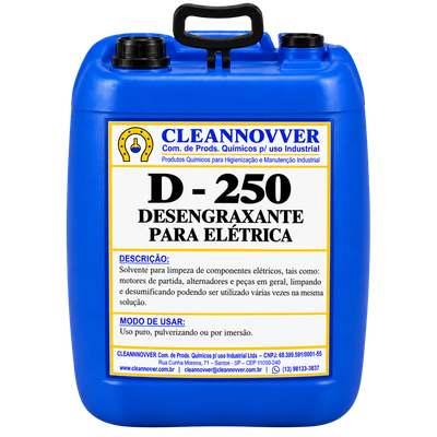 Embalagem D – 250 Desengraxante para elétrica